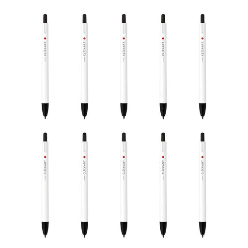 Zebra ClickArt Black Water-Based Pen Set 10 Pieces B-WYSS22-BK-Kiichin - The #1 Place for Japanese Goods in Your Hand!