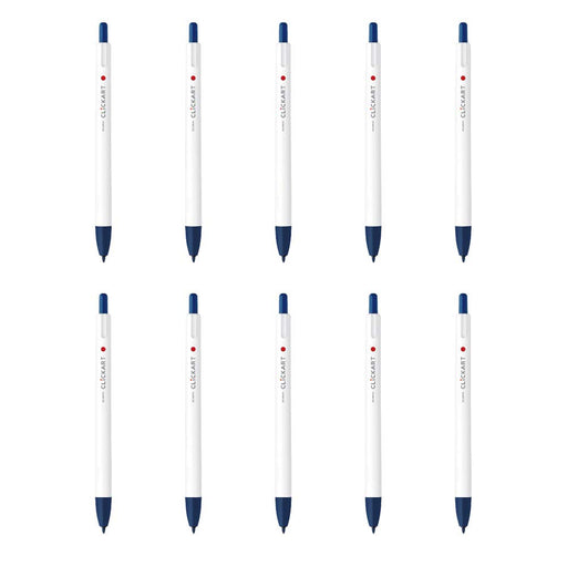 Zebra Clickart Blue Black Water-Based 10 Piece Pens - B-WYSS22-FB-Kiichin - The #1 Place for Japanese Goods in Your Hand!