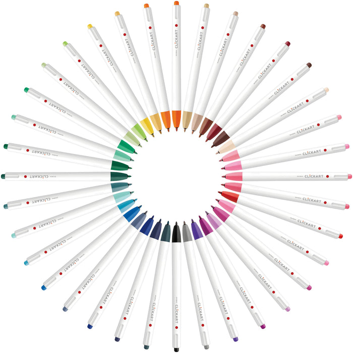 Zebra 10-Pack Blue Gray Clickart Water-Based Pens B-Wyss22-Bgr-Kiichin - The #1 Place for Japanese Goods in Your Hand!