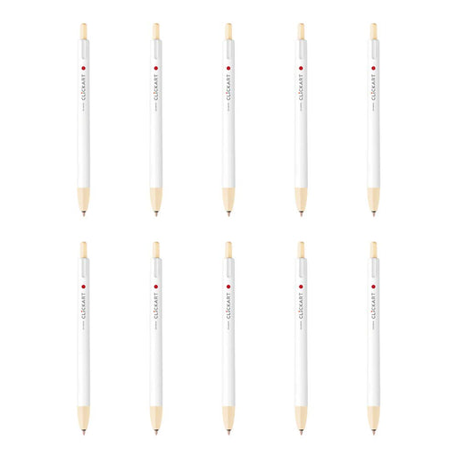 Zebra 10-Piece Set Clickart Pale Orange Water-Based Pen B-Wyss22-Por-Kiichin - The #1 Place for Japanese Goods in Your Hand!