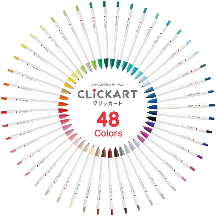 Zebra Clickart Powder Blue Water-Based Pen Pack of 10 Pieces - B-Wyss22-Pob-Kiichin - The #1 Place for Japanese Goods in Your Hand!