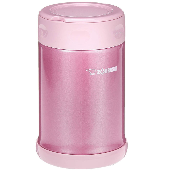 Zojirushi Stainless Steel Food Jar 0.5L Shiny Pink 16.9Oz-Kiichin - The #1 Place for Japanese Goods in Your Hand!