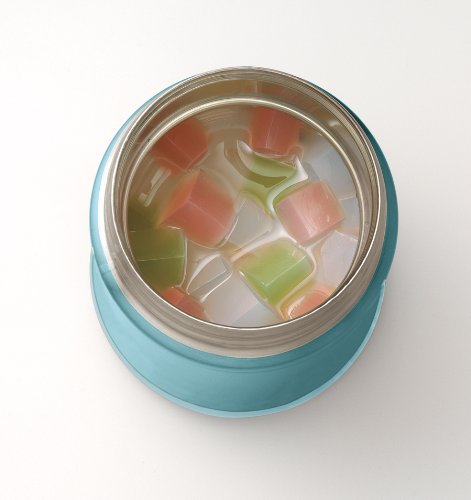 Zojirushi Aqua Blue 25 Oz Stainless Steel Food Jar 0.75L Capacity-Kiichin - The #1 Place for Japanese Goods in Your Hand!