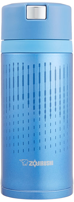 Zojirushi Blue Stainless Steel Water Bottle 360ml with Quick Open Easy Lock-Kiichin - The #1 Place for Japanese Goods in Your Hand!