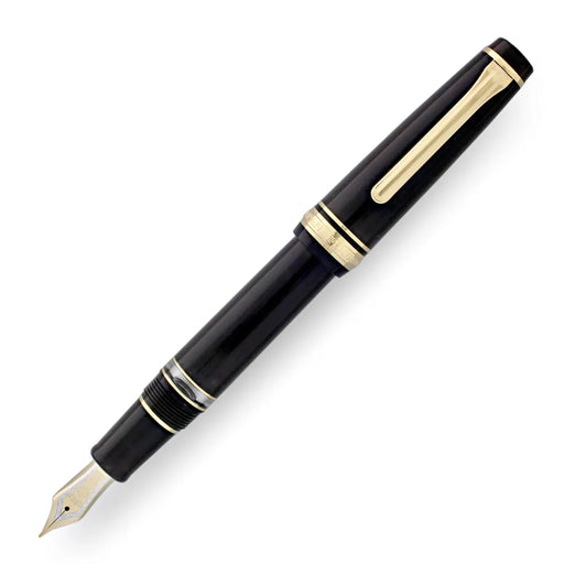 Sailor Professional Gear Realo Black Fountain Pen with 21K Gold Trim Medium Point-Kiichin - The #1 Place for Japanese Goods in Your Hand!