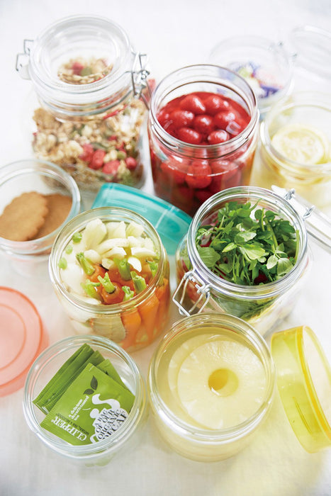 Aderia Japan 750ml Green Glass Canister for Cosmetics, Seasonings, and Coffee Beans-Kiichin - The #1 Place for Japanese Goods in Your Hand!