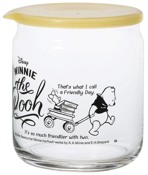 Aderia Japan Disney Winnie The Pooh & Piglet 680Ml Glass Canister-Kiichin - The #1 Place for Japanese Goods in Your Hand!