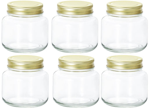 Aderia 375Ml Double Cap Glass Container Set of 6 - Made in Japan-Kiichin - The #1 Place for Japanese Goods in Your Hand!