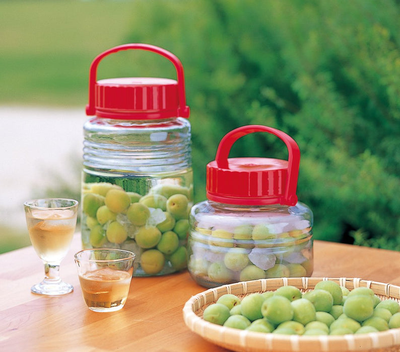Aderia Japan Plum Wine Bottle Storage Container - 1L Glass Bottle for Fruit Wine-Kiichin - The #1 Place for Japanese Goods in Your Hand!