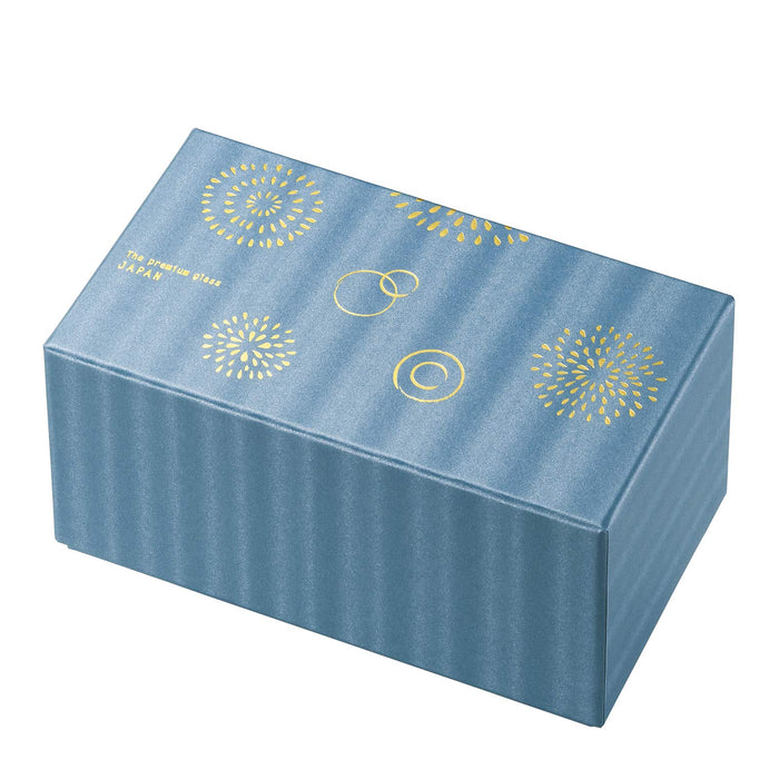 Aderia Premium Japan Goldfish Fireworks 345ml Rocks Glass Pair Set - 60th Birthday Gift-Kiichin - The #1 Place for Japanese Goods in Your Hand!