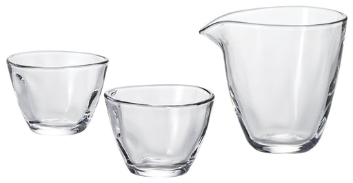 Aderia Japan Sake Set (1 Katakuchi 2 Cups) - Dishwasher Safe S-6202-Kiichin - The #1 Place for Japanese Goods in Your Hand!