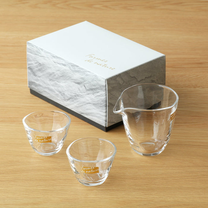 Aderia Japan Sake Set (1 Katakuchi 2 Cups) - Dishwasher Safe S-6202-Kiichin - The #1 Place for Japanese Goods in Your Hand!