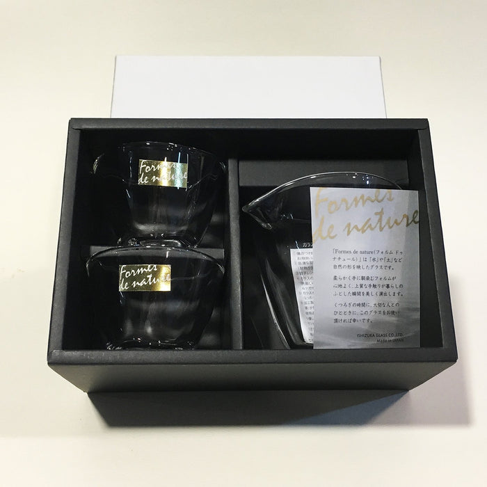 Aderia Japan Sake Set (1 Katakuchi 2 Cups) - Dishwasher Safe S-6202-Kiichin - The #1 Place for Japanese Goods in Your Hand!