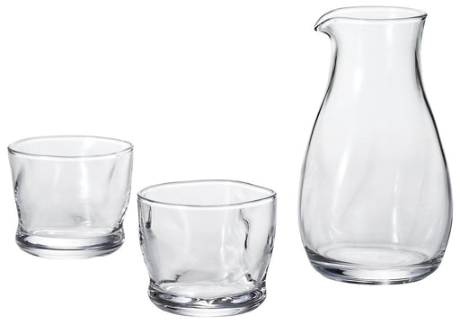 Aderia S-6203 Tebineri Sake Set Cold Dishwasher Safe Carafe from Japan-Kiichin - The #1 Place for Japanese Goods in Your Hand!