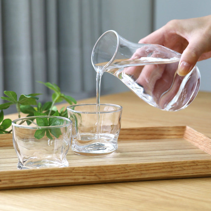 Aderia S-6203 Tebineri Sake Set Cold Dishwasher Safe Carafe from Japan-Kiichin - The #1 Place for Japanese Goods in Your Hand!