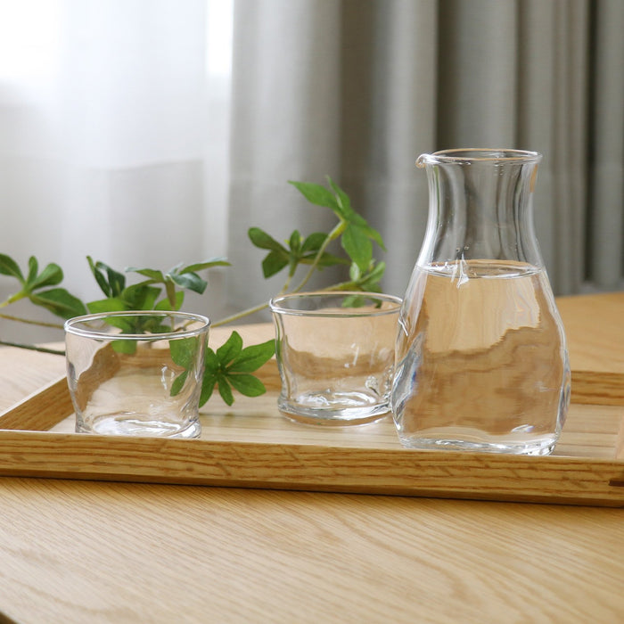 Aderia S-6203 Tebineri Sake Set Cold Dishwasher Safe Carafe from Japan-Kiichin - The #1 Place for Japanese Goods in Your Hand!