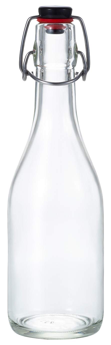 Aderia 360ml Glass Water Bottle with Swing Stopper Cap - Made in Japan M-6451-Kiichin - The #1 Place for Japanese Goods in Your Hand!