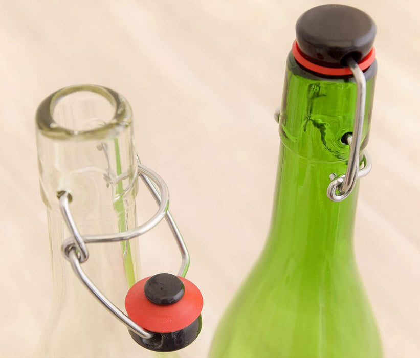 Aderia 360ml Glass Water Bottle with Swing Stopper Cap - Made in Japan M-6451-Kiichin - The #1 Place for Japanese Goods in Your Hand!