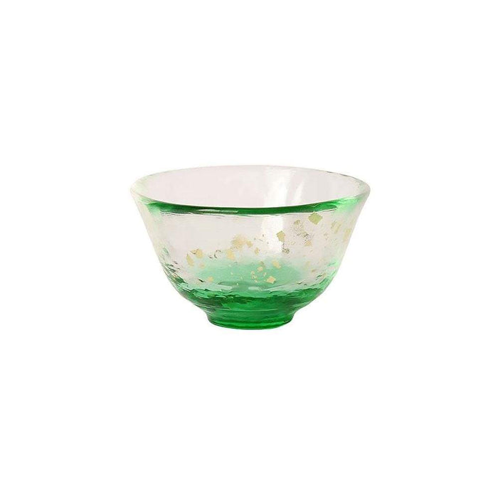 Aderia Hand-Blown Japan Sake Glass - 50ml Green Tsugaru Vidro-Kiichin - The #1 Place for Japanese Goods in Your Hand!
