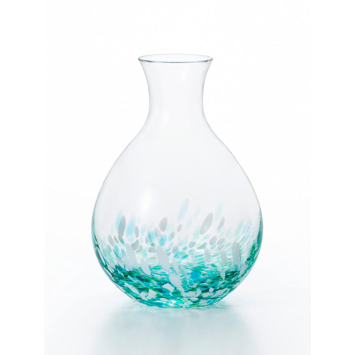 Aderia Blue Mizubasho Sake Set - Authentic Japanese Glassware-Kiichin - The #1 Place for Japanese Goods in Your Hand!