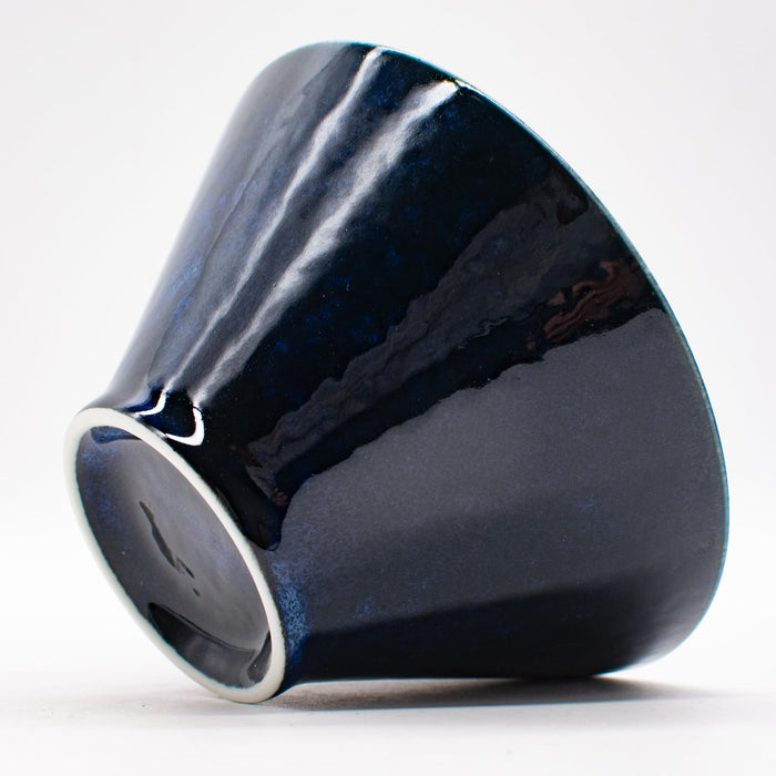 Aito 517317 Navy Minoyaki Rice Bowl Plate Tea Bowl 13x7cm Dishwasher/Microwave Safe-Kiichin - The #1 Place for Japanese Goods in Your Hand!