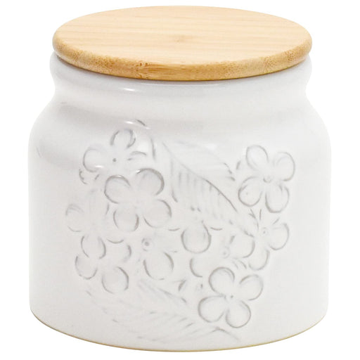 Aito Lien Canister Storage 10cm White Mino Ware 267923-Kiichin - The #1 Place for Japanese Goods in Your Hand!