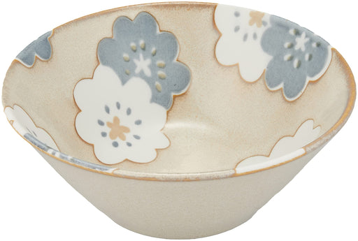Aito Bowl Nordic Flower Gray 14cm Plate Mino Ware Dishwasher/Microwave Safe 266256-Kiichin - The #1 Place for Japanese Goods in Your Hand!