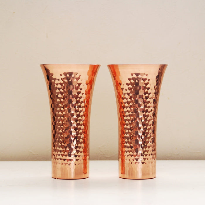 Asahi Copper Beer Glass Set - 380ml (2 Glasses)-Kiichin - The #1 Place for Japanese Goods in Your Hand!