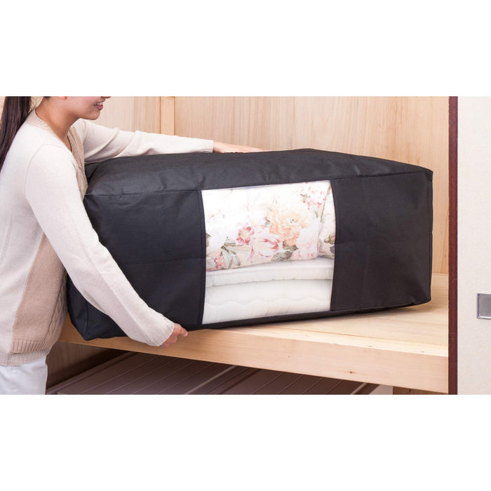Astro Japan Futon Storage Bag Set - Black Non-Woven Fabric, Antibacterial & Odor Resistant-Kiichin - The #1 Place for Japanese Goods in Your Hand!