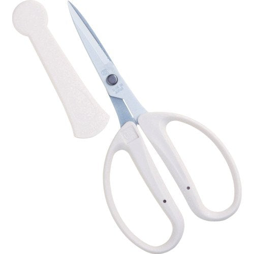 Chikamasa Cri-360Sfw Florist Scissors Fluorine White w/Cap-Kiichin - The #1 Place for Japanese Goods in Your Hand!