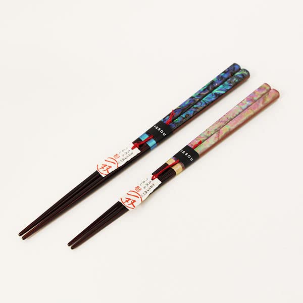 Kobayashi Lacquerware Miyabi Raden Chopsticks - 2 Pairs, Made in Japan-Kiichin - The #1 Place for Japanese Goods in Your Hand!