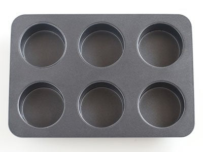 Cotta Original Muffin Mold 6Pcs - Gray Japan 26X17.5X3.5Cm 85667-Kiichin - The #1 Place for Japanese Goods in Your Hand!