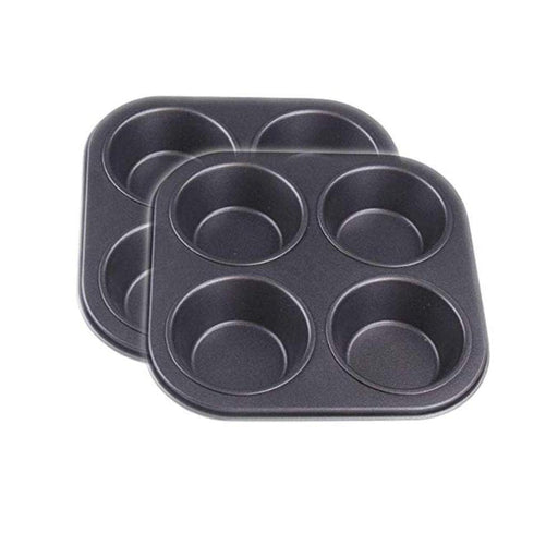 Cz-Ing 4-Cavity Non-Stick Muffin Pan | Carbon Steel Baking Mold Tray | Japan-Kiichin - The #1 Place for Japanese Goods in Your Hand!