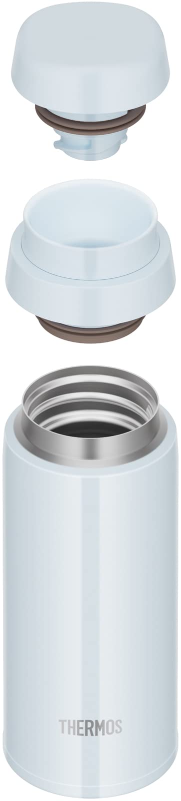 Thermos JOR-250 WHGY Water Bottle 250ml White Gray-Kiichin - The #1 Place for Japanese Goods in Your Hand!