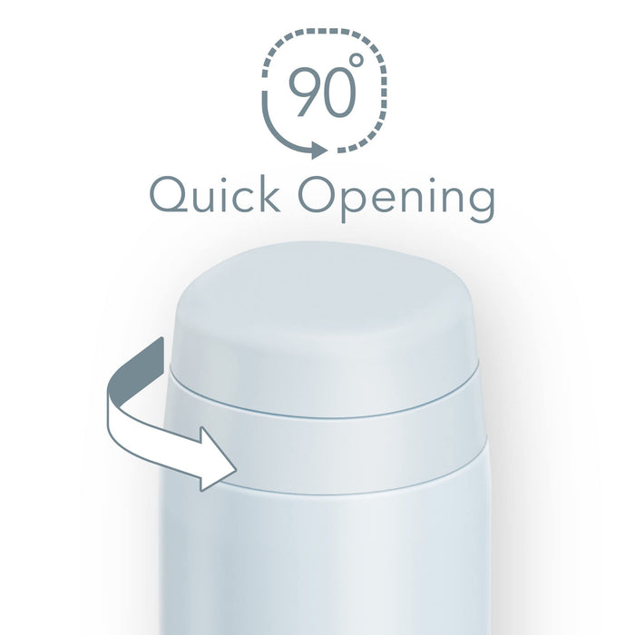 Thermos JOR-250 WHGY Water Bottle 250ml White Gray-Kiichin - The #1 Place for Japanese Goods in Your Hand!
