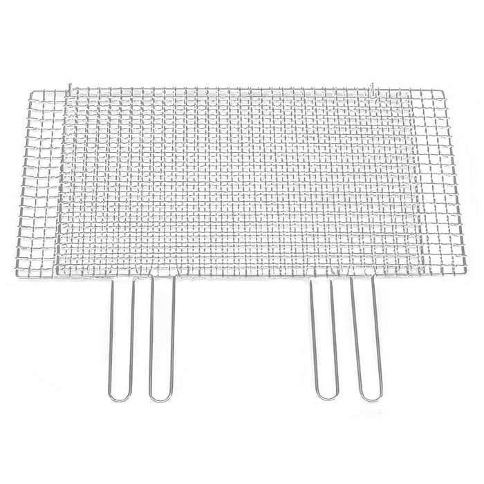 Ebm Stainless Steel BBQ Grill Mesh - Double Handle Sandwiched Design-Kiichin - The #1 Place for Japanese Goods in Your Hand!