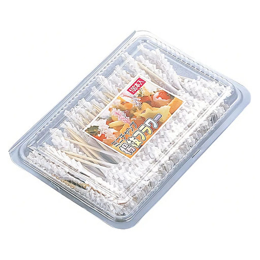 Ebm Japan Wood Food Picks - 100 Count White Premium Quality and User-Friendly-Kiichin - The #1 Place for Japanese Goods in Your Hand!