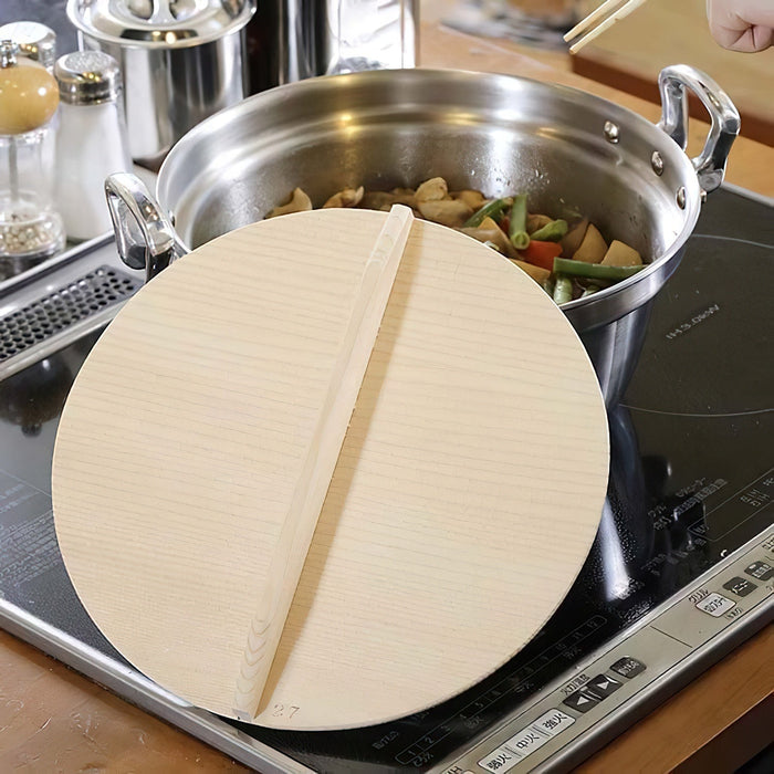 18cm Wooden Lid for Ebm - Enhance Your Kitchen with a Stylish and Functional Addition-Kiichin - The #1 Place for Japanese Goods in Your Hand!