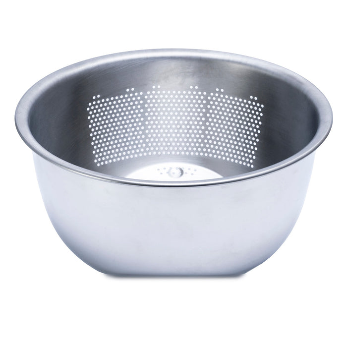 Fujii Japan Stainless Steel Rice Washing Bowl with 3-Way Strainer - 23.5cm-Kiichin - The #1 Place for Japanese Goods in Your Hand!