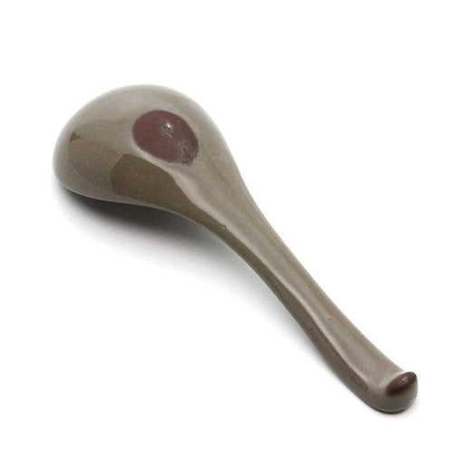 Ginpo Banko Ware Renge Soup Spoon & Spoon Rest Small - Compact Renge Spoon-Kiichin - The #1 Place for Japanese Goods in Your Hand!