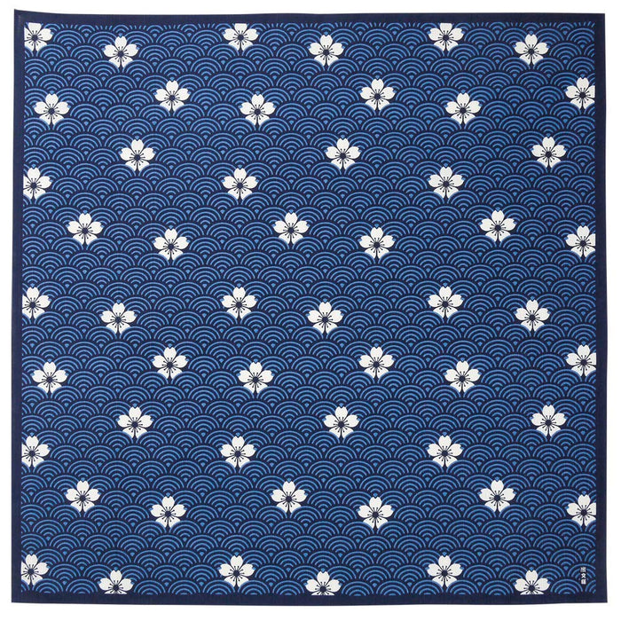 Furoshiki Sakura Seigaiha 70Cm - Japanese Inner Cloth-Kiichin - The #1 Place for Japanese Goods in Your Hand!
