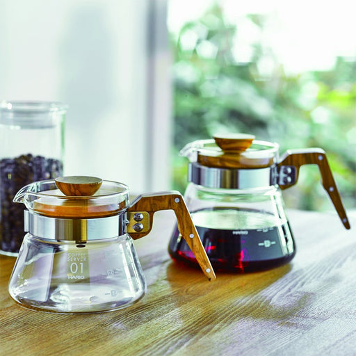 Hario Vcwn-60-Ov 600Ml Coffee Server Olive Wood-Kiichin - The #1 Place for Japanese Goods in Your Hand!