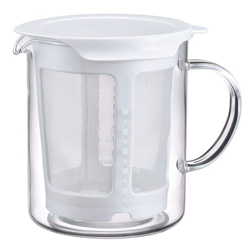 Hario Dashi Pot 600Ml White - Authentic Japanese Made - DP-600-W-Kiichin - The #1 Place for Japanese Goods in Your Hand!