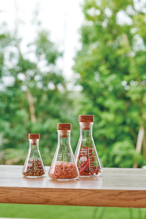 Hario Erlenmeyer Flask Stocker M Clear Sfs-M Japan - Efficient Storage Solution-Kiichin - The #1 Place for Japanese Goods in Your Hand!