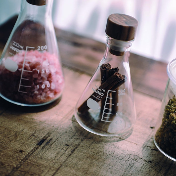 Hario Erlenmeyer Flask Stocker M Clear Sfs-M Japan - Efficient Storage Solution-Kiichin - The #1 Place for Japanese Goods in Your Hand!