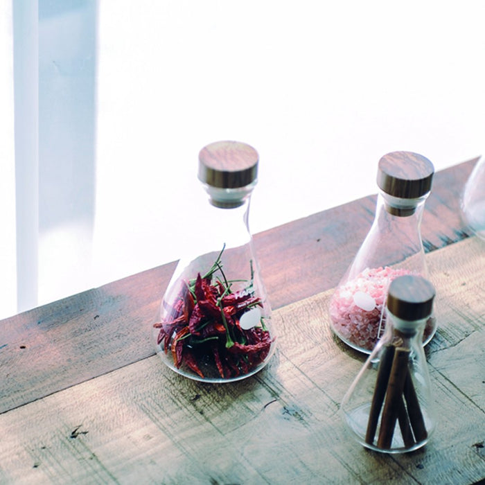 Hario Erlenmeyer Flask Stocker M Clear Sfs-M Japan - Efficient Storage Solution-Kiichin - The #1 Place for Japanese Goods in Your Hand!