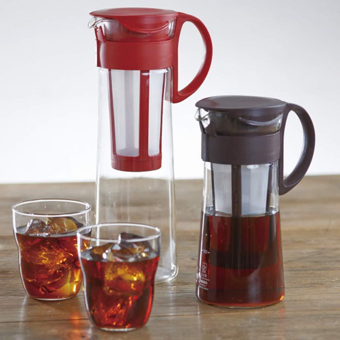 Hario Mizudashi Cold Brew Coffee Pot 1000cc - Red The Ultimate Cold Brew Coffee Maker-Kiichin - The #1 Place for Japanese Goods in Your Hand!