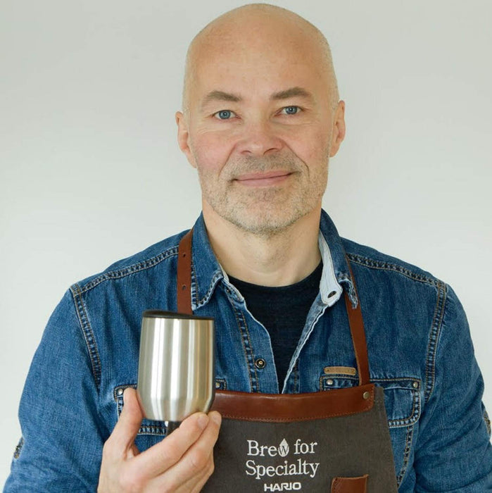 Hario Osm-270-B Stainless Steel Mug Miolove Odd Stainer Black 270Ml-Kiichin - The #1 Place for Japanese Goods in Your Hand!