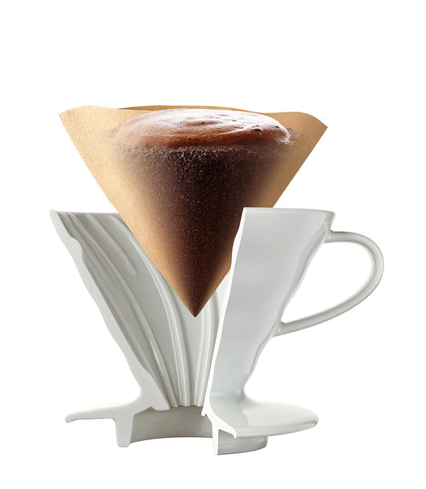 Hario V60 Coffee Filter 02 W Brown 1-4 Cup 100Pcs Japan - Vcf-02-100M-Kiichin - The #1 Place for Japanese Goods in Your Hand!