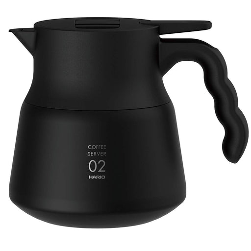 Hario V60 Stainless Steel Server 600ml - 600 Storage Capacity - Black-Kiichin - The #1 Place for Japanese Goods in Your Hand!